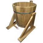 Обливное ведро 15 л. с переливом (дуб)