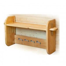 Вешалка с полочкой 5 рож. (лиственница мореная)