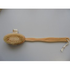 Массажер деревянный с щеткой двухсторонний (Огненный камень)