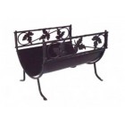 Дровница В68040ВК (черн.по кр.лепесток, высокая) Дровница В68040ВК (черн.по кр.лепесток, высокая)