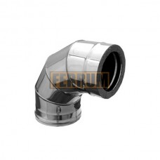 Сэндвич-колено 90° (439/0,8мм + нерж.) Ф200х280