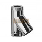 Сэндвич-тройник 135° (439/0,8мм + нерж.) Ф120х200 Сэндвич-тройник 135° (439/0,8мм + нерж.) Ф120х200