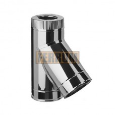 Сэндвич-тройник 135° (439/0,8мм + нерж.) Ф100х200 Сэндвич-тройник 135° (439/0,8мм + нерж.) Ф100х200