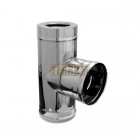 Сэндвич-тройник 90° (439/0,8мм + нерж.) Ф120х200 Сэндвич-тройник 90° (439/0,8мм + нерж.) Ф120х200