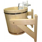 Обливное ведро 16 л. с пластиковй вставкой с переливом