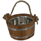 Шайка (дуб) 3,5л с нержавеющей вкладкой Шайка (дуб) 3,5л с нержавеющей вкладкой