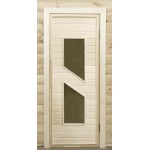 Двери глухие деревянные для бани и сауны