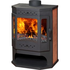 Печь-камин БАВАРИЯ ПРИЗМАТИК с плитой и теплообменником ПКПТ-030 Печь-камин БАВАРИЯ ПРИЗМАТИК с плитой и теплообменником ПКПТ-030
