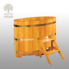 Купель овальная (лиственница натуральная или мореная) варианты размеров Купель овальная (лиственница натуральная или мореная) варианты размеров