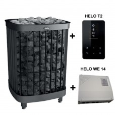 Печи для саун Helo Saga E 160 D + выносной пульт управления Т2 + реле WE-14 Печи для саун Helo Saga E 160 D + выносной пульт управления Т2 + реле WE-14