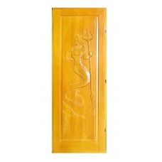 Дверь банная (липа) резная тонированная ЦАРЬ 1,9*0,7 правая Дверь банная (липа) резная тонированная ЦАРЬ 1,9*0,7 правая