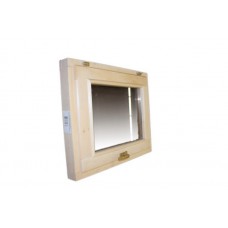 БО-2/3 Окно для парной 40х30 стеклопакет/липа VIP