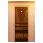 Дверь для сауны стекло бронзовое, серия 690*1890