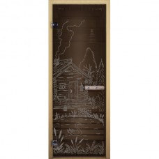 Дверь Стекло Бронза МАТОВАЯ (Банька) 1900х700 (коробка лиственная) Дверь Стекло Бронза МАТОВАЯ (Банька) 1900х700 (коробка лиственная)