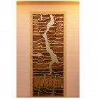 Дверь для сауны, серия "Молния", стекло бронзовое Дверь для сауны, серия "Молния", стекло бронзовое