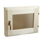 БО-2/2 Окно для парной 30х40 стеклопакет/липа VIP