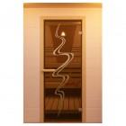 Дверь для сауны, серия "Торнадо", стекло бронзовое Дверь для сауны, серия "Торнадо", стекло бронзовое