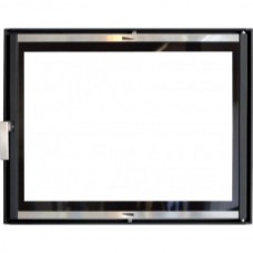 602 НТТ каминная дверца черная со Стеклом