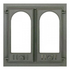 400 SVT каминная дверца со Стеклом (двухстворчатая)