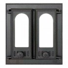 408 SVT каминная дверца со Стеклом (двухстворчатая)