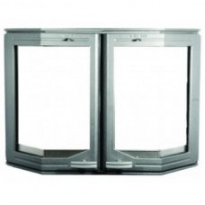 520 НТТ каминная дверца-эркер со Стеклом