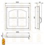 Дверь каминная ДК 555 1К