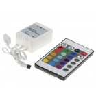 RGB Контроллер с RF 24ARF16 288-576W 24A (с радиопультом) подключение до 10м. ленты. RGB Контроллер с RF 24ARF16 288-576W 24A (с радиопультом) подключение до 10м. ленты.