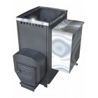 Дровяная печь ВАРВАРА навесной бак 55л удлиненная топка