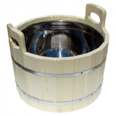 Шайка двухручная 17 л. с нержавеющей вкладкой ЛТ-17 Шайка двухручная 17 л. с нержавеющей вкладкой ЛТ-17